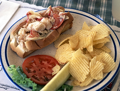 The lobster roll at The Lobster Pound in Lincolnville.