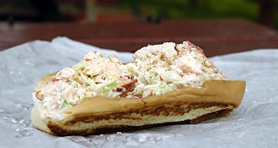 Lobster roll at Cove Fish Market