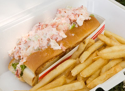 Lobster roll at Hank's Dairy Bar in Plainfield