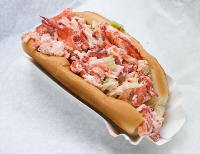 Lobster roll at the Sea Swirl in Mystic