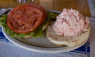 Lobster roll at Sono Seaport Seafood