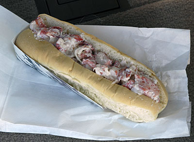 The lobster roll at Bayley's Lobster Pound
