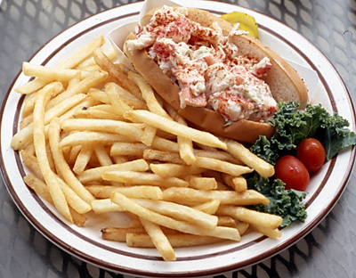 Lobster roll from Barnacle Billy’s Etc