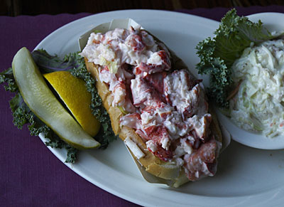 The lobster roll at DiMillo's, Portland