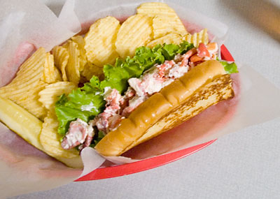 The lobster roll at Gilbert’s Chowder House, Portland