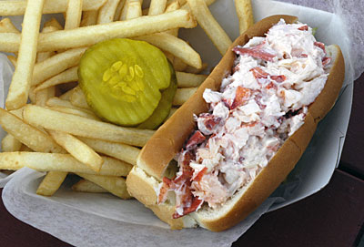 The lobster roll at Harraseeket Lunch & Lobster