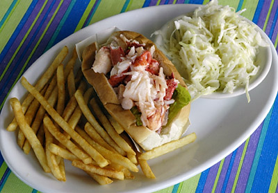 The lobster roll at Mabel’s Lobster Claw