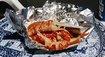 The lobster roll at Red’s Eats, 1998.