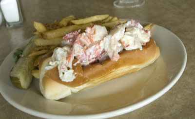 The lobster roll at Taste of Maine in Woolwich
