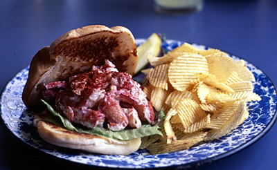 The lobster roll at Union River Lobster Pound.